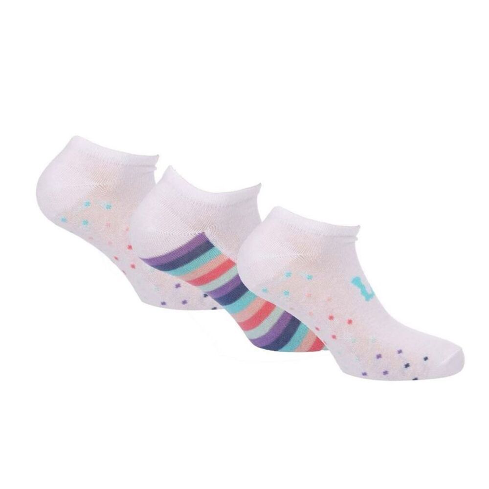 Lee Womens/Ladies Liner Socks (Pack of 3) / White